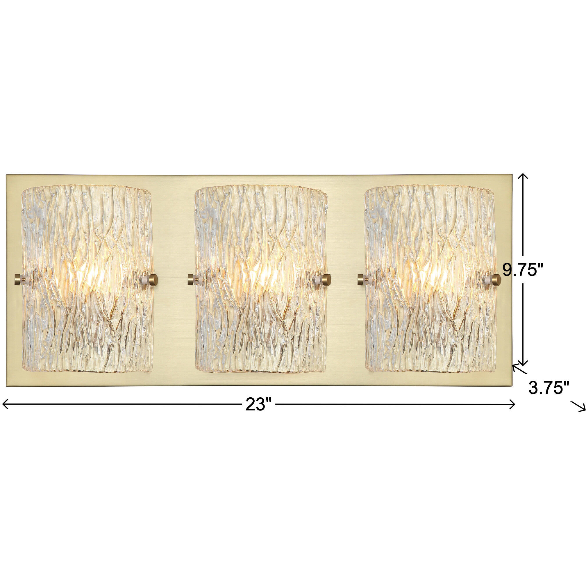 Morgan 3 Light 23 inch Black Bath Vanity Light Wall Light