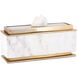 Anita 14 X 4.5 inch White/Gold Decorative Box