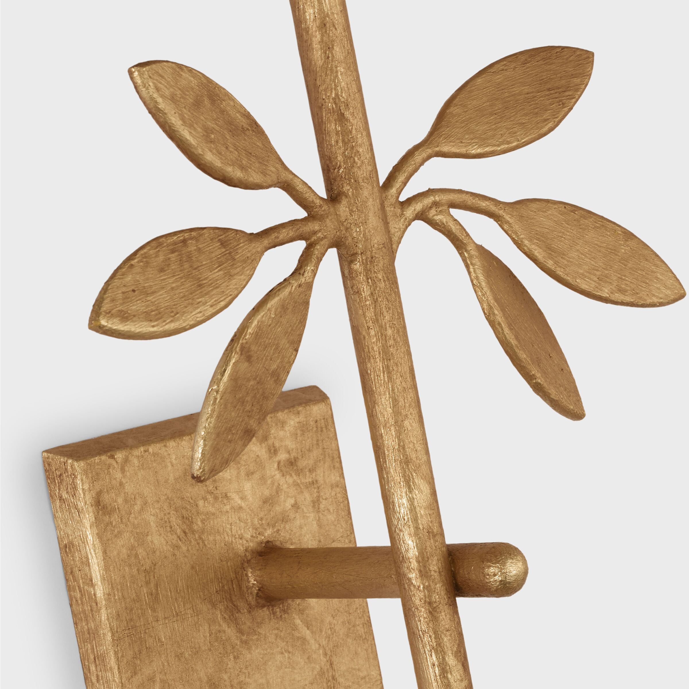 Julie Neill Clementine LED 7.25 inch Antique Gold Leaf Tail Sconce Wall Light