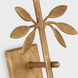 Julie Neill Clementine LED 7.25 inch Antique Gold Leaf Tail Sconce Wall Light