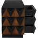 Nigel Hand Rubbed Black and Brown Chest