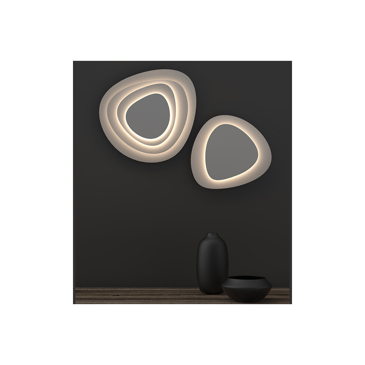 Abstract Panels LED 11.25 inch Textured White ADA Wall Sconce Wall Light