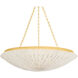 Summerside 6 Light 37 inch Vintage Gold Leaf Pendant Ceiling Light
