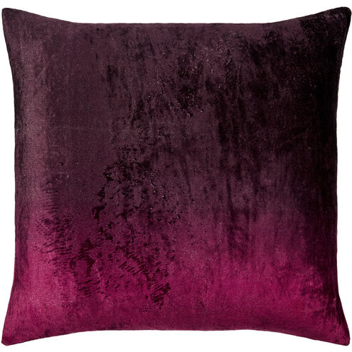 Theodosia 20 X 20 inch Dark Plum/Burgundy Accent Pillow