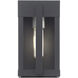 Berksford 1 Light 9 inch Black with Brushed Nickel Candles Outdoor Wall Lantern