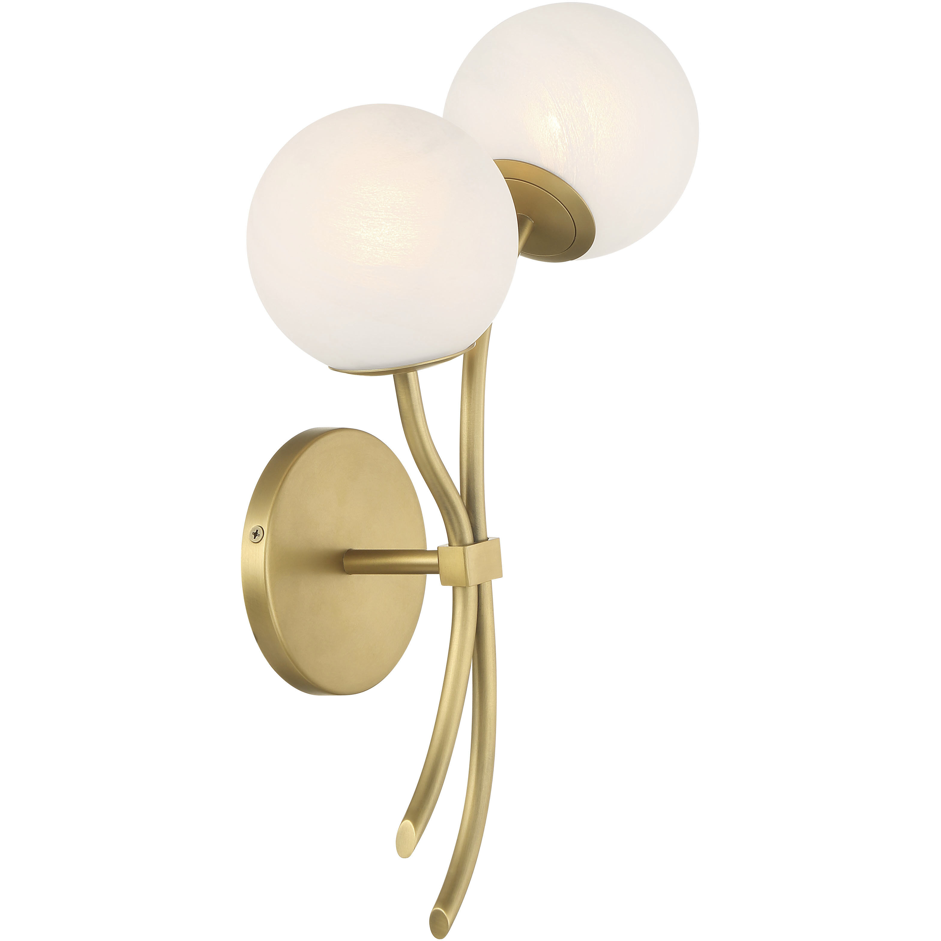 Curven Wall Sconce Wall Light in Legacy Brass