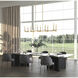 Kaden Linear Chandelier Ceiling Light in Modern Gold