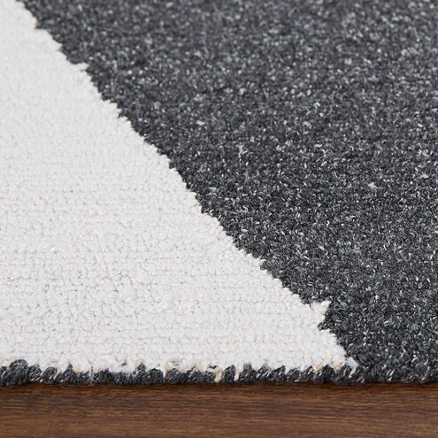 Kali 90 X 63 inch Black/White/Grey Rug in 5 x 7