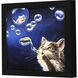 Blowing Bubbles 11 X 11 inch Non-Glass Framed Art