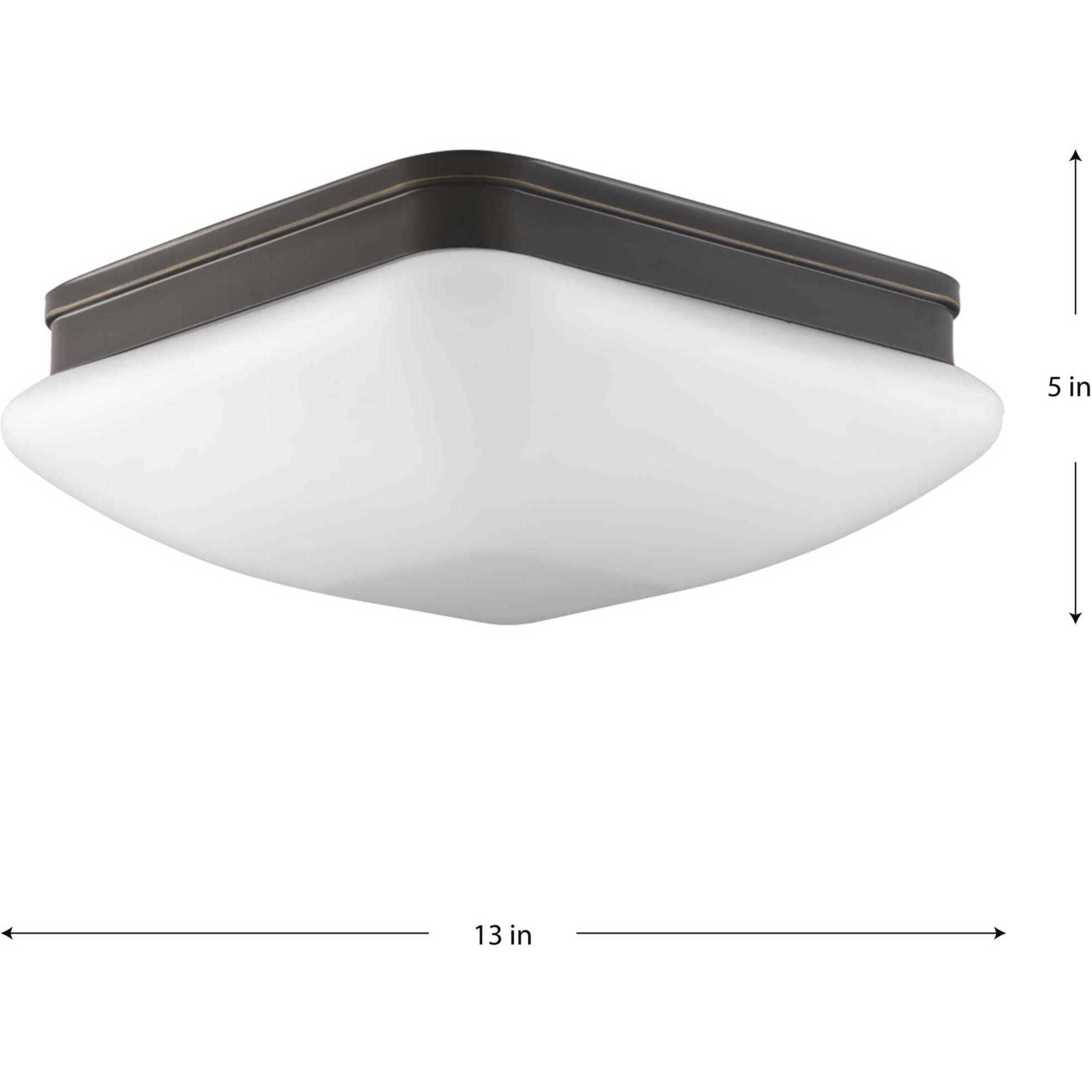 Appeal 3 Light 13 inch Antique Bronze Flush Mount Ceiling Light