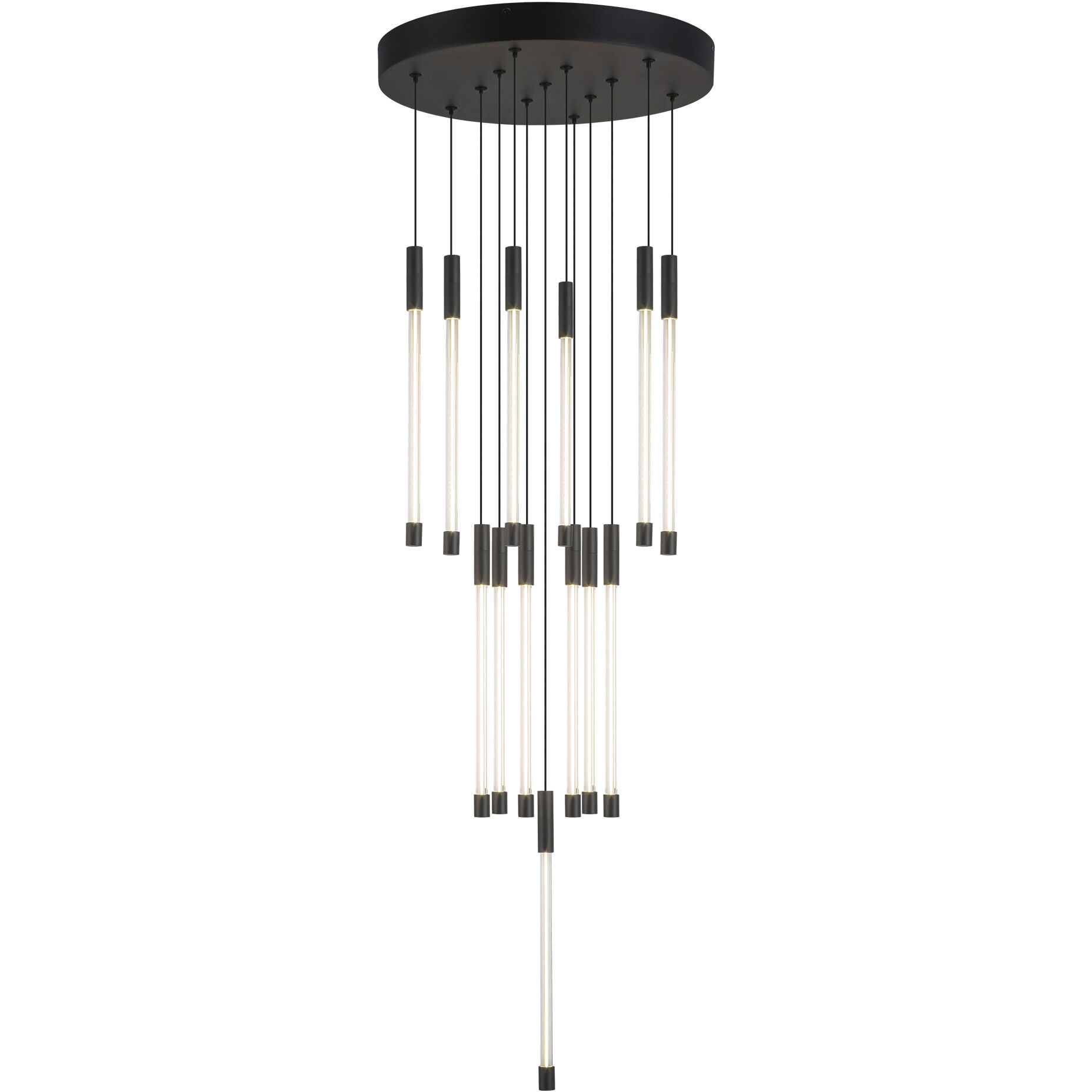 Motif Multi Pendant Ceiling Light in Black