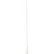 Taper LED 1.25 inch White Pendant Ceiling Light