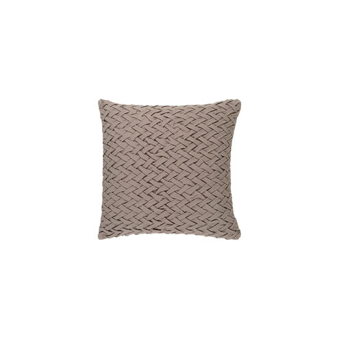 Facade 20 X 20 inch Taupe Throw Pillow