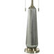 Lumi 36.5 inch 60 watt Silver Sateen and Polished Nickel Table Lamp Portable Light