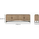 Sierra 79 inch Brown Media Unit