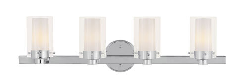 Manhattan 4 Light 32 inch Polished Chrome Bath Vanity Wall Light