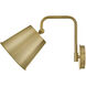 Blake LED 8 inch Lacquered Brass Sconce Wall Light