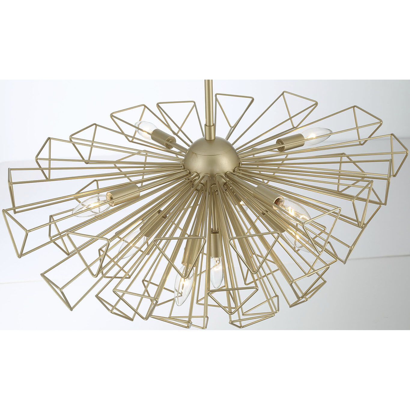 Dendelio 9 Light 22.5 inch Gold Chandelier Ceiling Light
