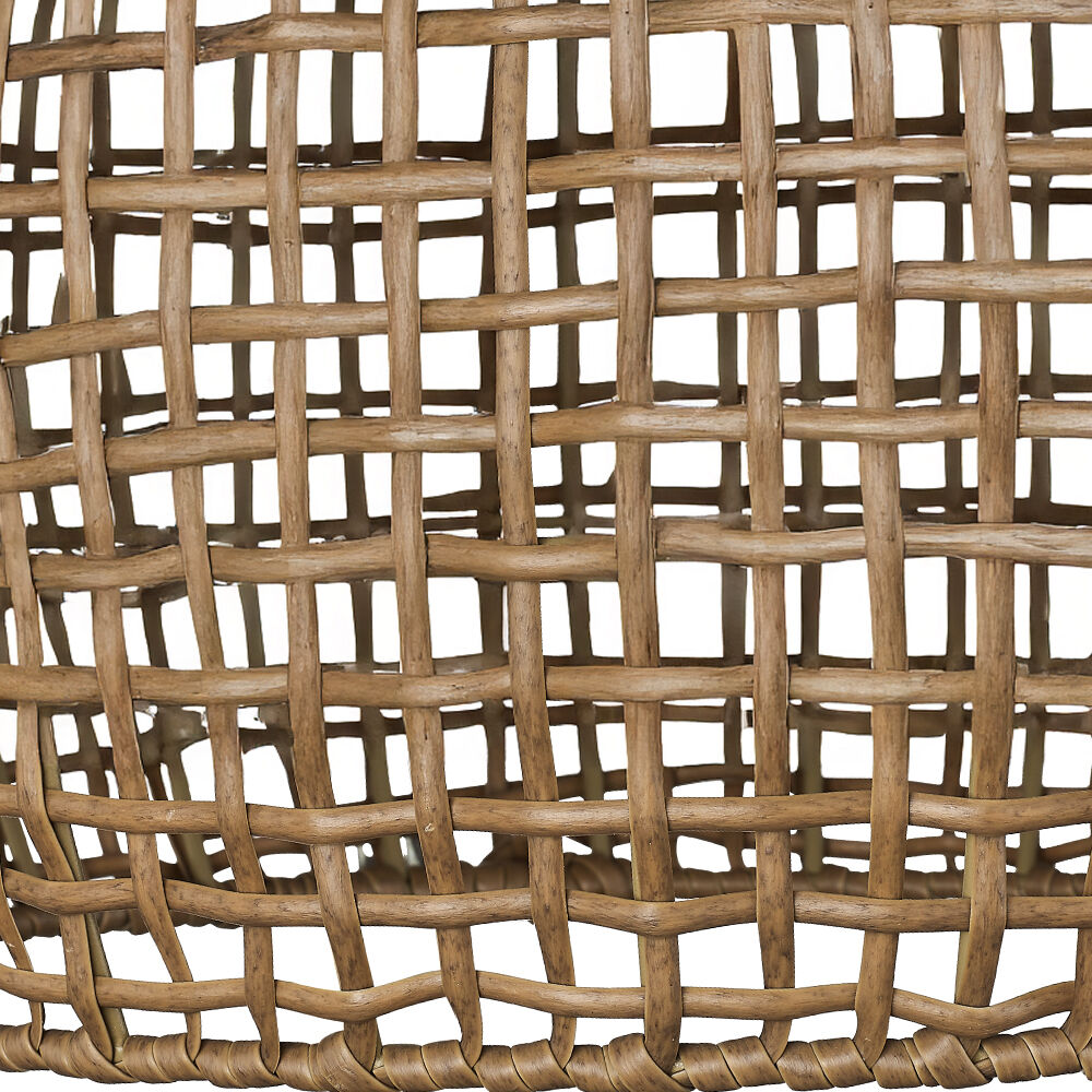 Piper 3 Light 19.13 inch Natural Black Outdoor Pendant