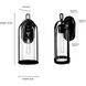 Luxio 1 Light 15.25 inch Powder Coated Black Outdoor Wall Sconce