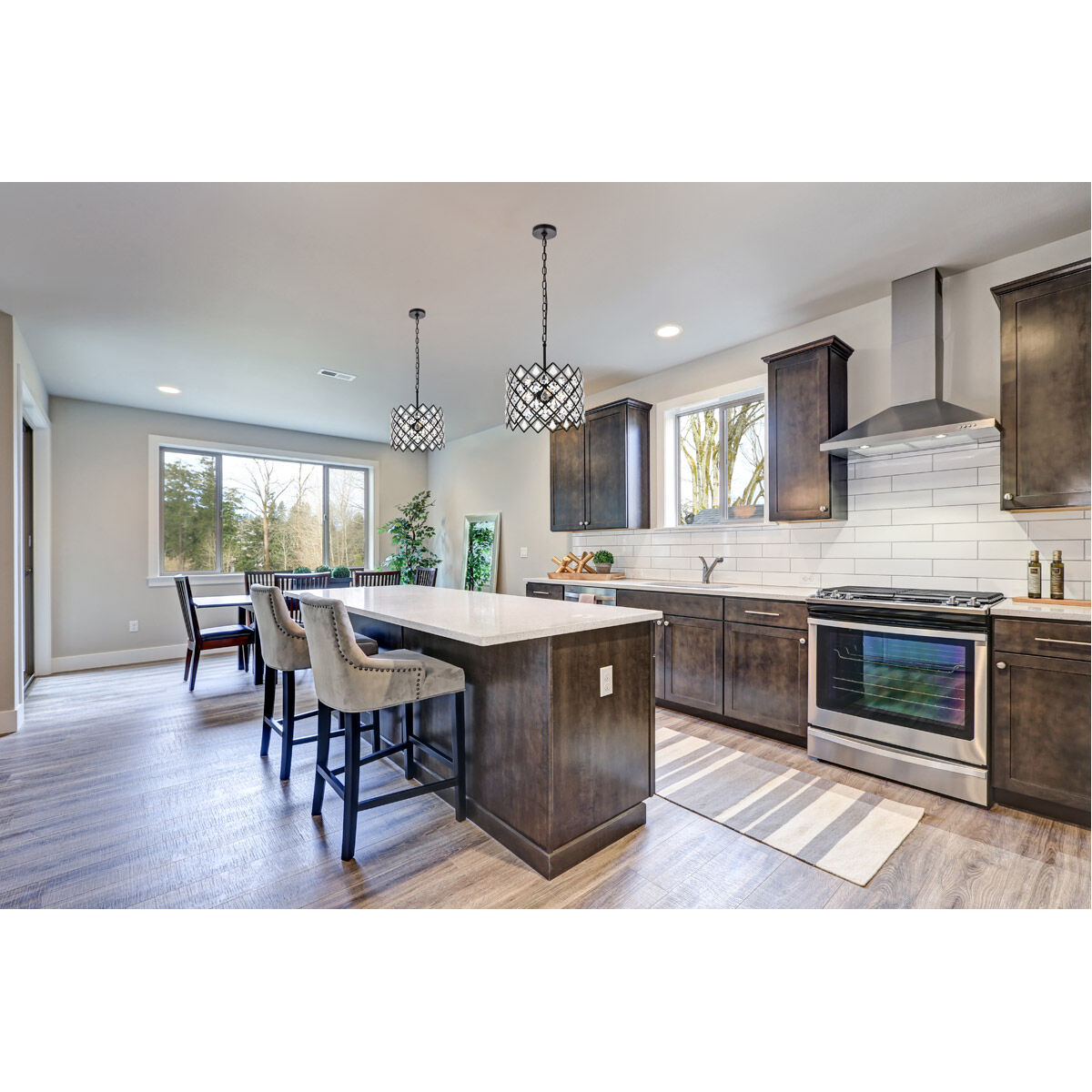 Lyla 3 Light 13 inch Black Pendant Ceiling Light