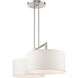 Meridian 2 Light 35 inch Brushed Nickel Linear Chandelier Ceiling Light