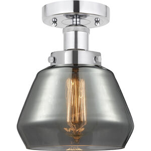 Fulton 1 Light 6.5 inch Polished Chrome Semi-Flush Mount Ceiling Light