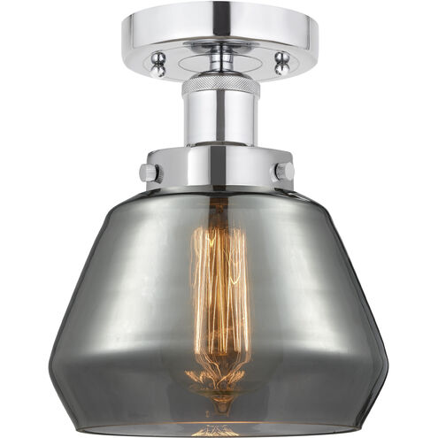 Fulton 1 Light 6.5 inch Polished Chrome Semi-Flush Mount Ceiling Light