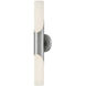 Grace LED 5 inch Textured Nickel Bath Light Wall Light