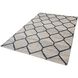 Econ Jacquard 60 X 36 inch Black with Natural Rug
