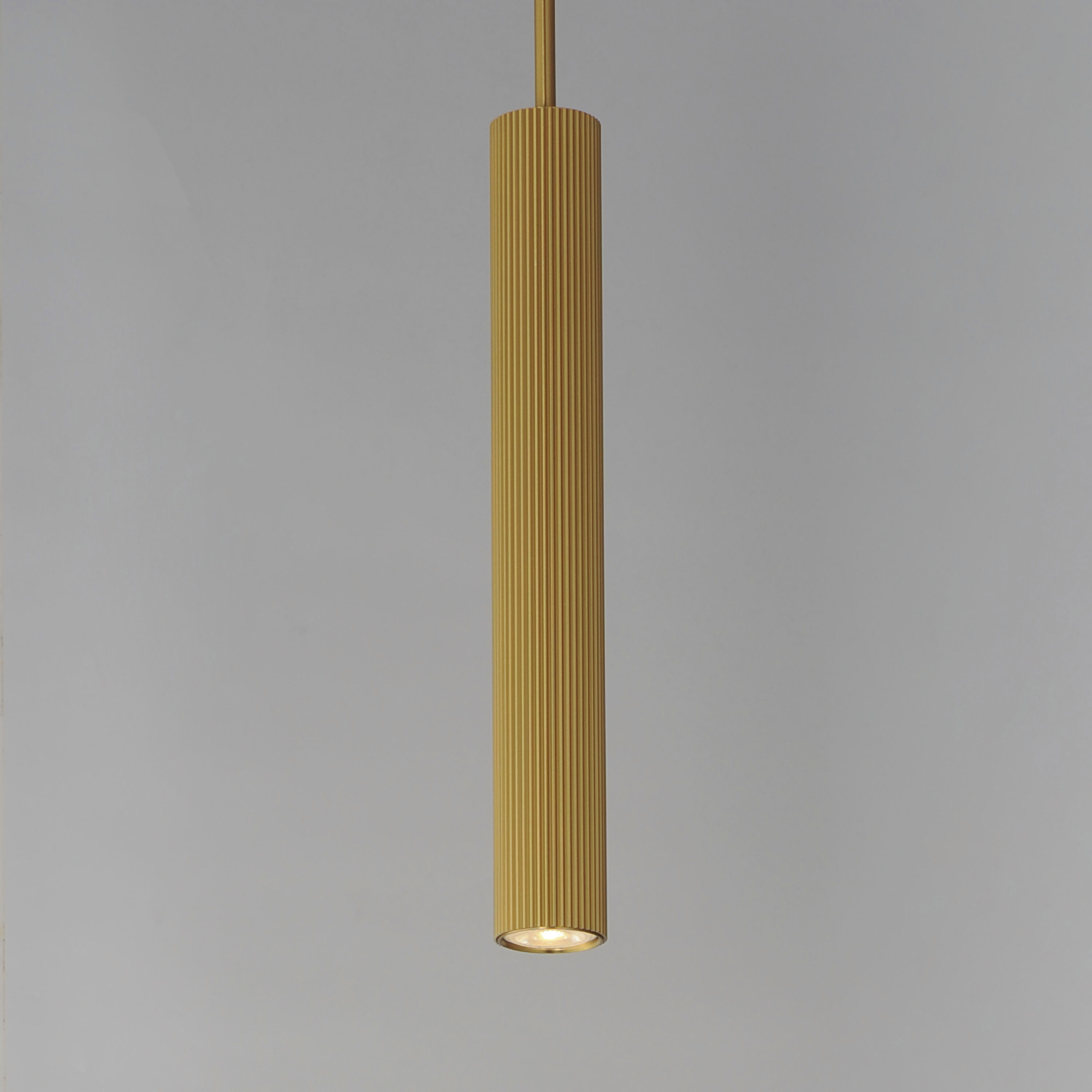 Reeds LED 2.25 inch Gold Single Pendant Ceiling Light