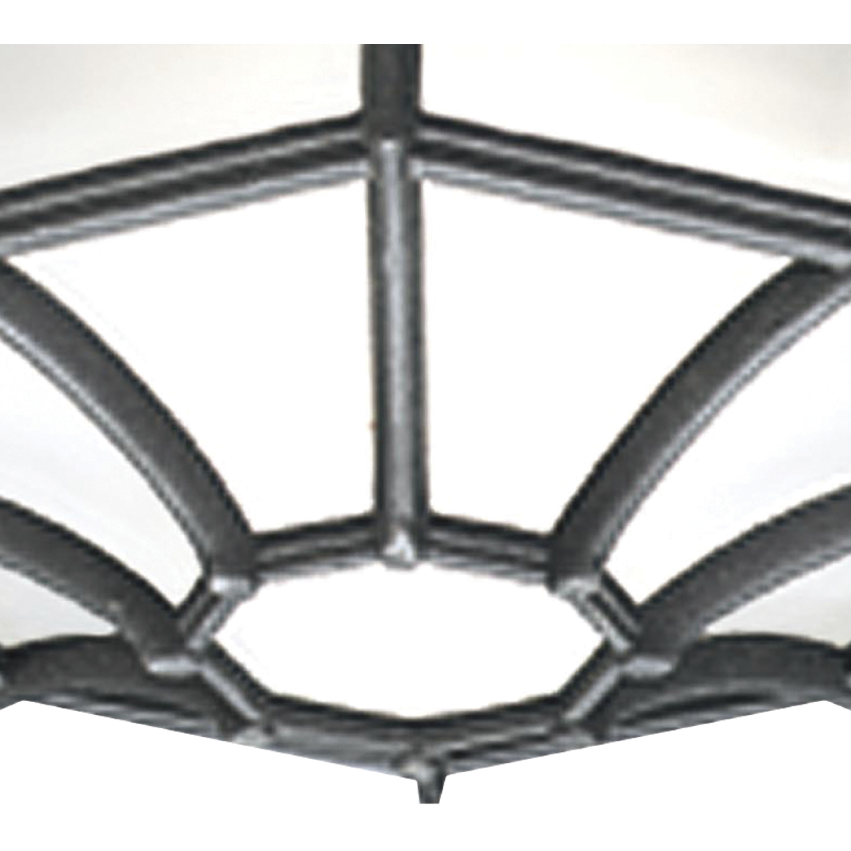 Cirque 1 Light 10.5 inch Black Outdoor Flush Mount