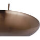 Isabel 5 Light 32 inch Satin Brass Convertible Semi-Flush Ceiling Light