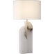 Kelly Wearstler Savoye 34 inch 15.00 watt Alabaster Left Table Lamp Portable Light, Large