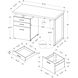 Ramapo 47 X 24 inch Grey and Silver Computer Desk