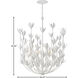 Lisa McDennon Flora 6 Light 26.25 inch Textured Plaster Indoor Chandelier Ceiling Light
