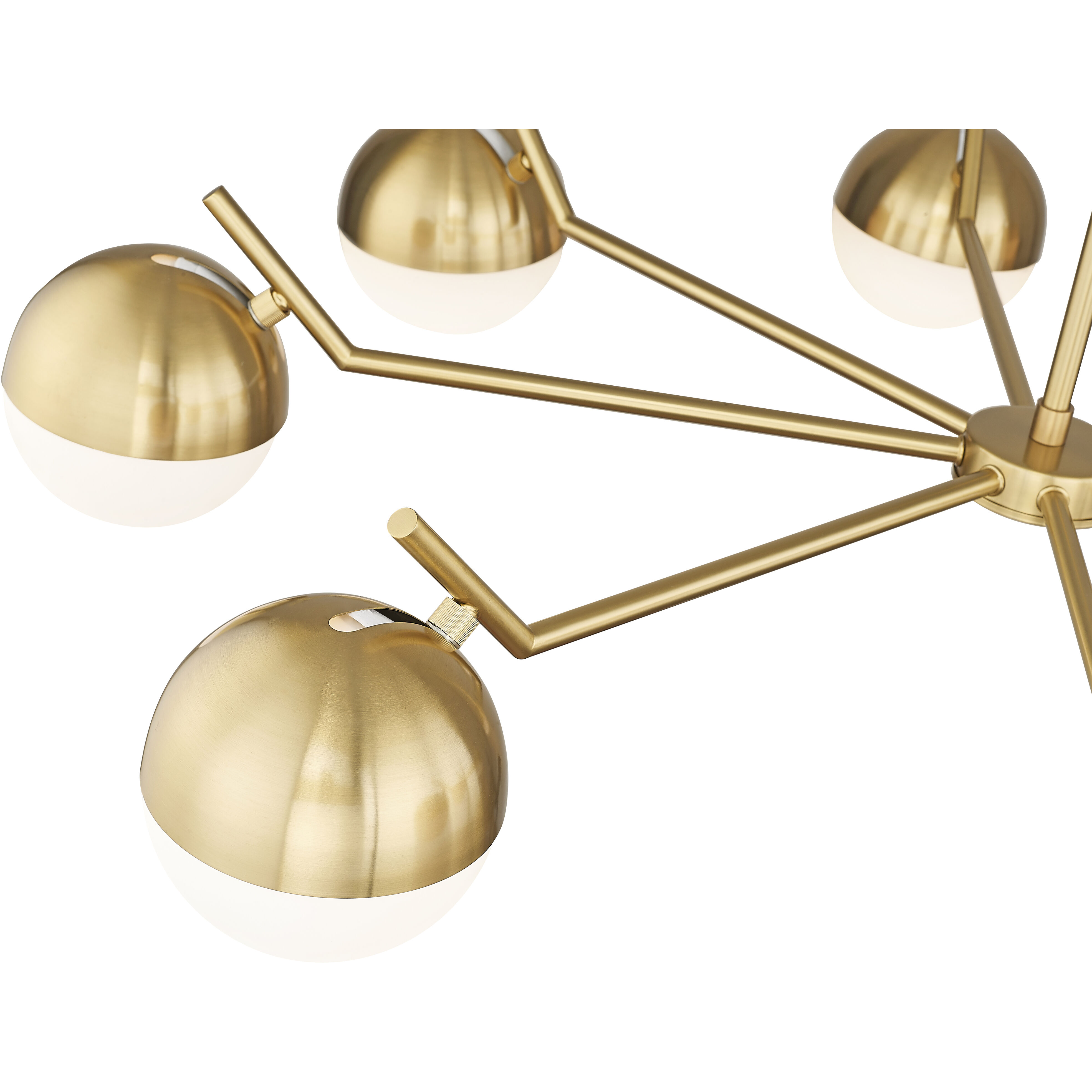 Realm Sphere 8 Light 44 inch Modern Gold Chandelier Ceiling Light