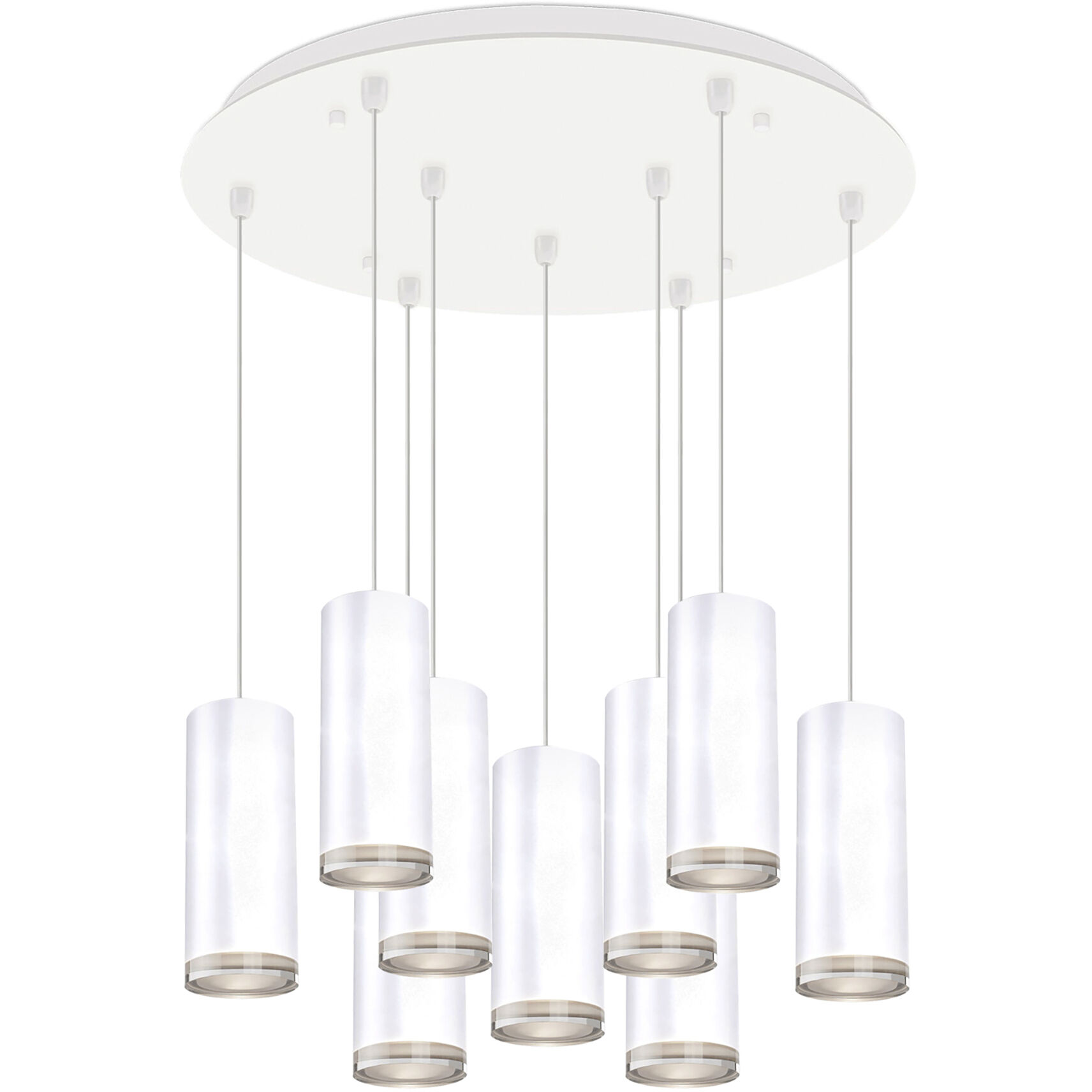 Cameo Multi Pendant Ceiling Light in White