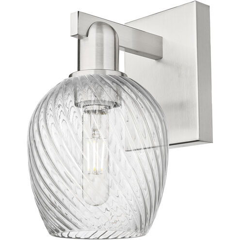 Arcadia Salina Armed Sconce Wall Light in Brushed Satin Nickel