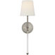 Suzanne Kasler Camille 1 Light 5.5 inch Antique Nickel Sconce Wall Light in Linen