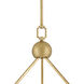 Leona 12 Light 45 inch Distressed Brass Chandelier Ceiling Light
