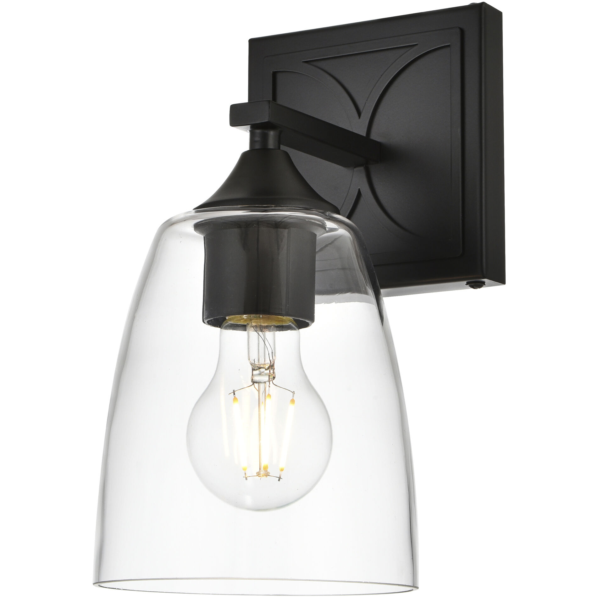 Harris 1 Light 5 inch Black Bath Sconce Wall Light