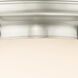 Beacon 1 Light 15.75 inch Satin Nickel Flush Mount Ceiling Light