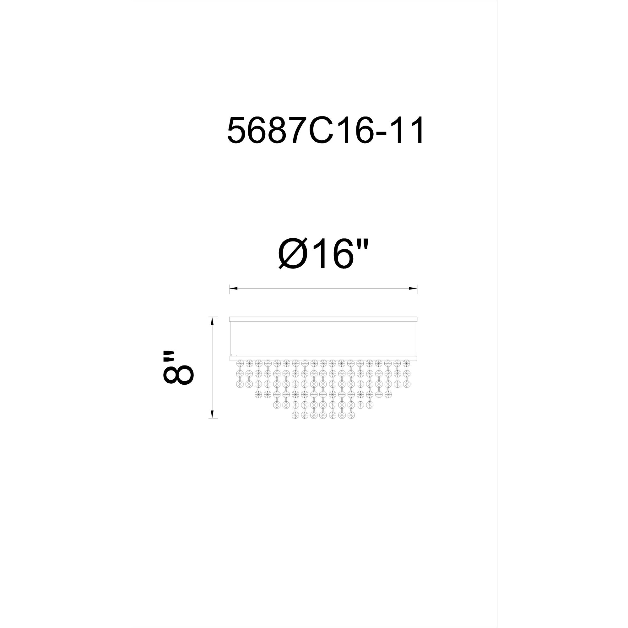 Medina 7 Light 16 inch Black Drum Shade Flush Mount Ceiling Light