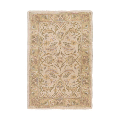 Edda 144 X 36 inch Ivory/Dark Green/Light Gray/Sage/Khaki Rugs, Wool