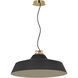 Sean Lavin Forge LED 28 inch Natural Brass Line-Voltage Pendant Ceiling Light in Nightshade Black