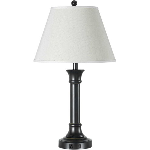 Hotel 28 inch 100 watt Dark Bronze Table Lamp Portable Light