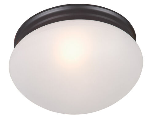 Essentials - 588x 2 Light 9 inch Oil Rubbed Bronze Flush Mount Ceiling Light in Frosted