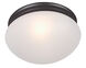 Essentials - 588x 2 Light 9 inch Oil Rubbed Bronze Flush Mount Ceiling Light in Frosted