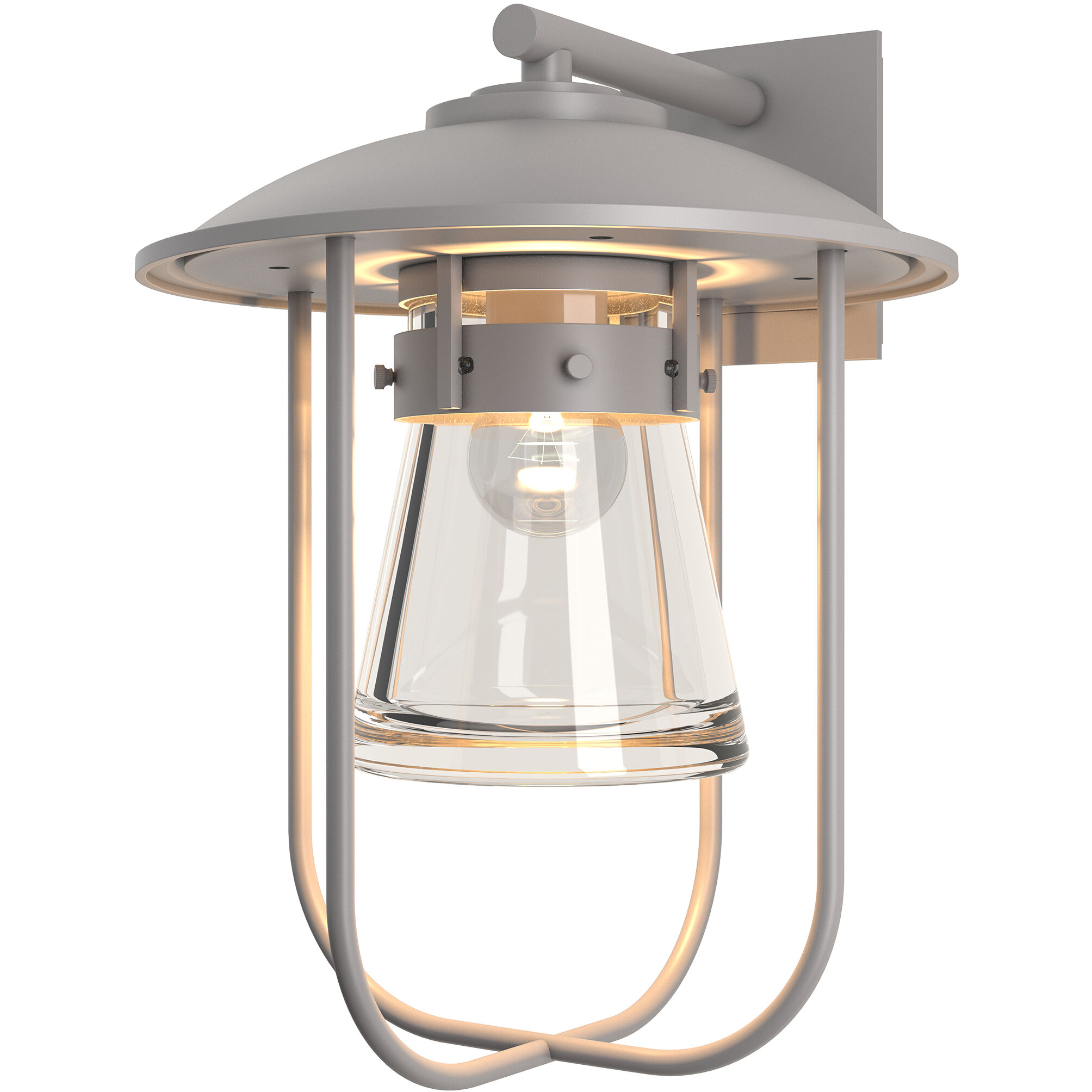 Erlenmeyer 1 Light 16.4 inch Coastal Burnished Steel Outdoor Sconce, Large